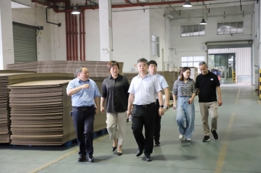 平湖市委常委、副市长张斌莅临优发国际纸业全资子公司平湖景包调研残疾人就业事情